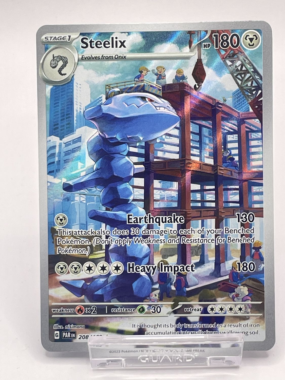 Pokemon Paradox Rift #208 Steelix Illustration Rare
