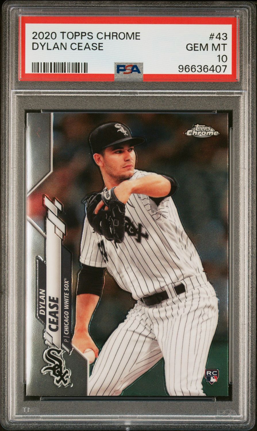 2020 Topps Chrome #43 Dylan Cease RC PSA 10