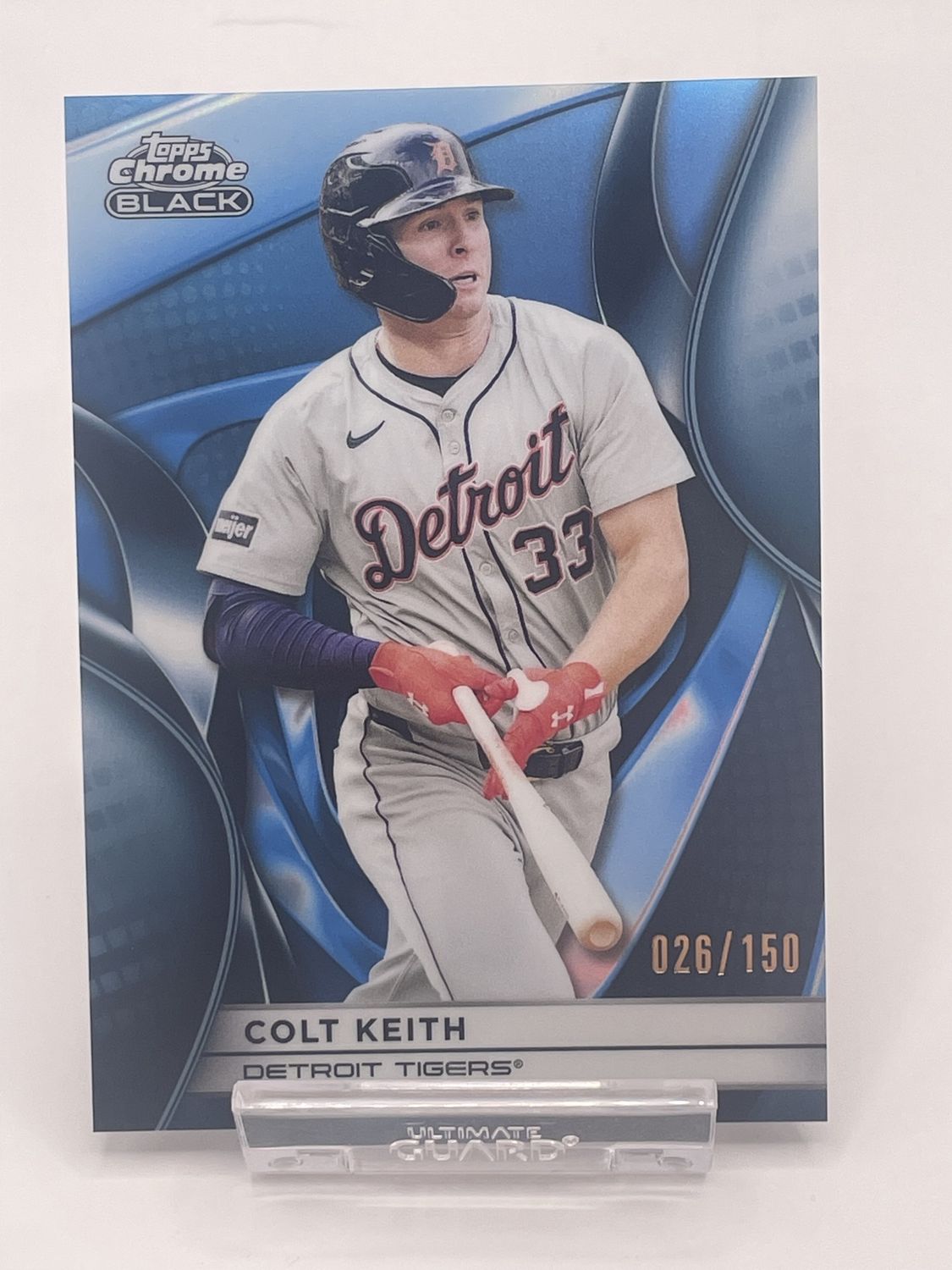 2025 Topps Chrome Black #75 Colt Keith /150 Blue Refractor