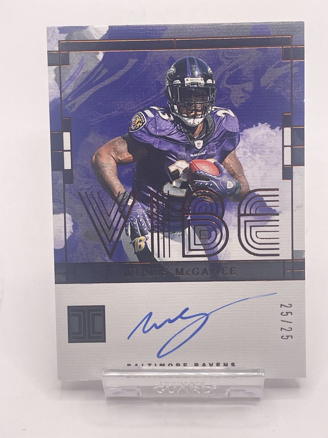 2024 Panini Impeccable #VSWME Willis McGahee Auto /25 Vibe Bronze