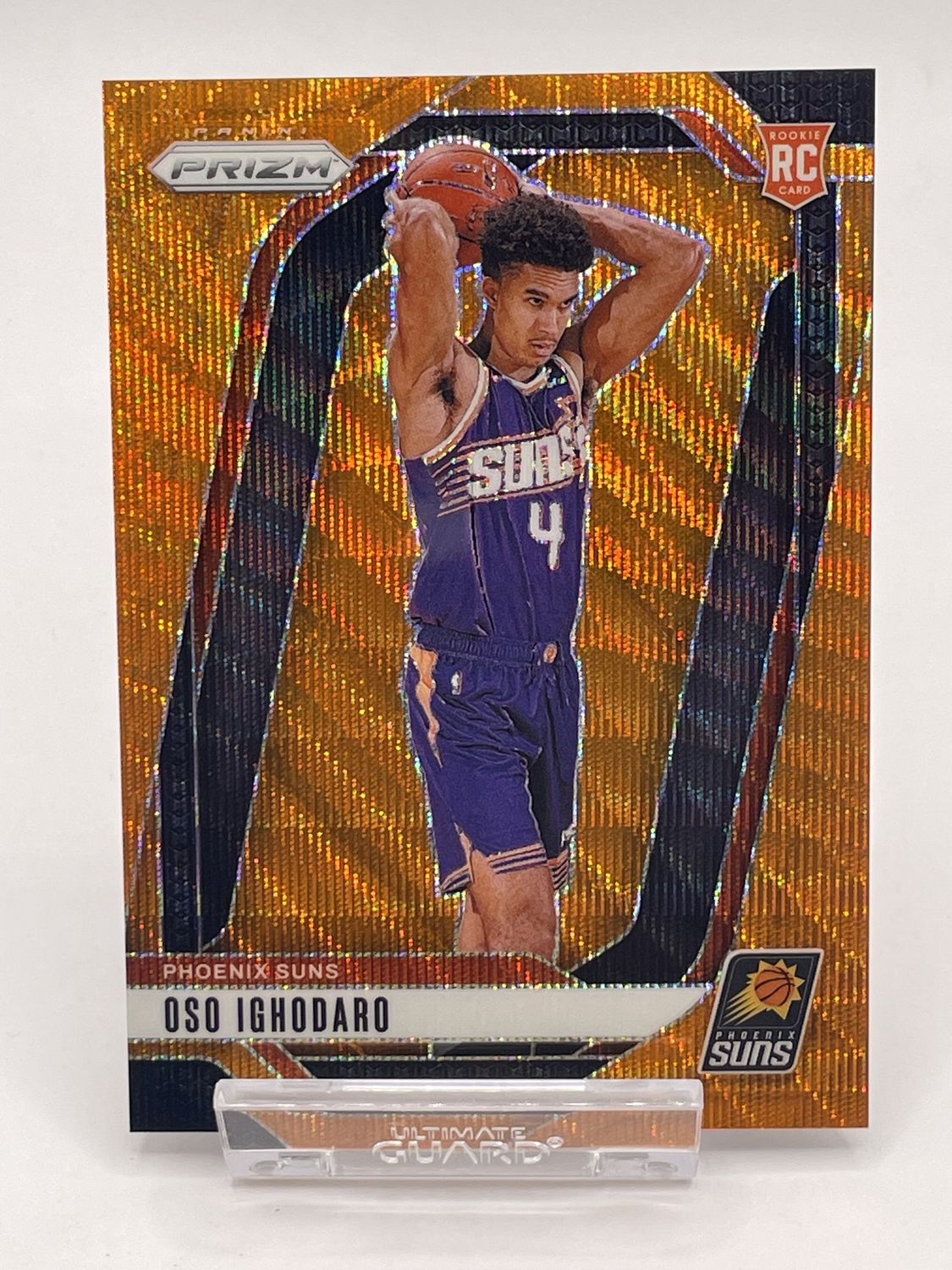 2024-25 Panini Prizm #245 Oso Ighodaro RC /50 Orange Wave Prizm