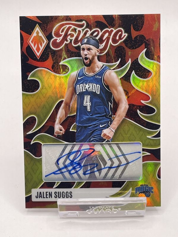 2023-24 Panini Phoenix #FAJSG Jalen Suggs Auto /35 Fuego Yellow