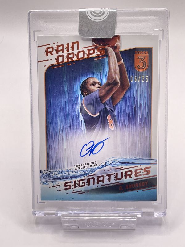 2024 Topps 3 #RSGA OG Anunoby Auto /25 Orange