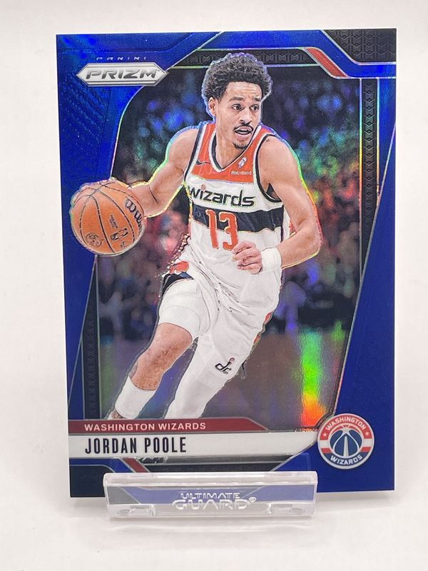 2024-25 Panini Prizm #184 Jordan Poole /199 Blue Refractor