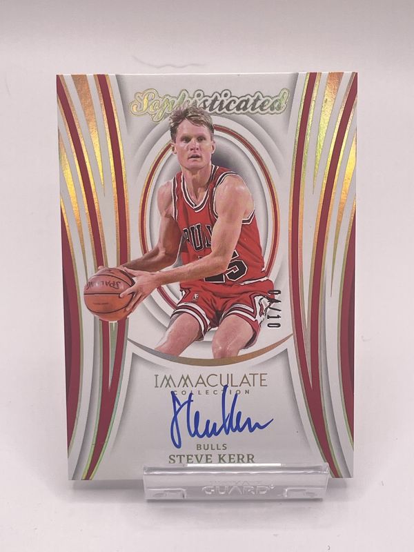 2023 Panini Immaculate #SSSSKC Steve Kerr Auto /10 Gold