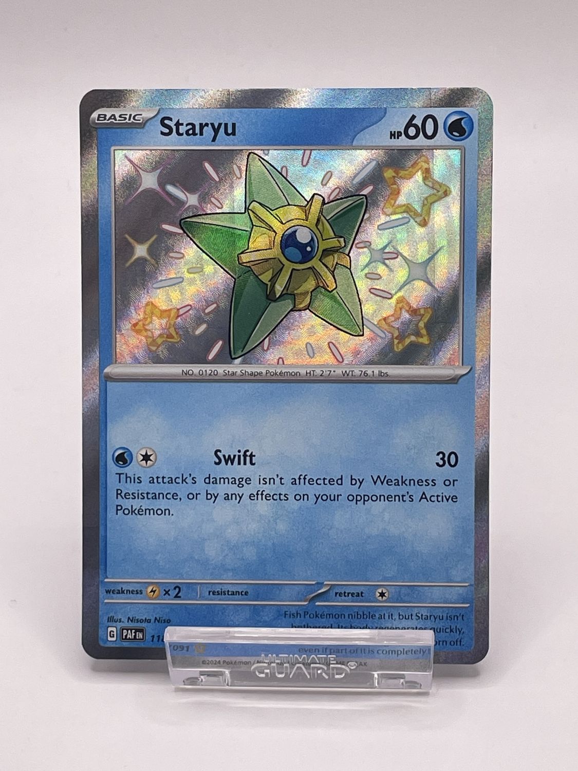 Pokemon Paldean Fates #118 Staryu Shiny Rare