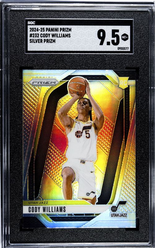 2024-25 Panini Prizm #232 Cody Williams SGC 9.5 Silver Prizm