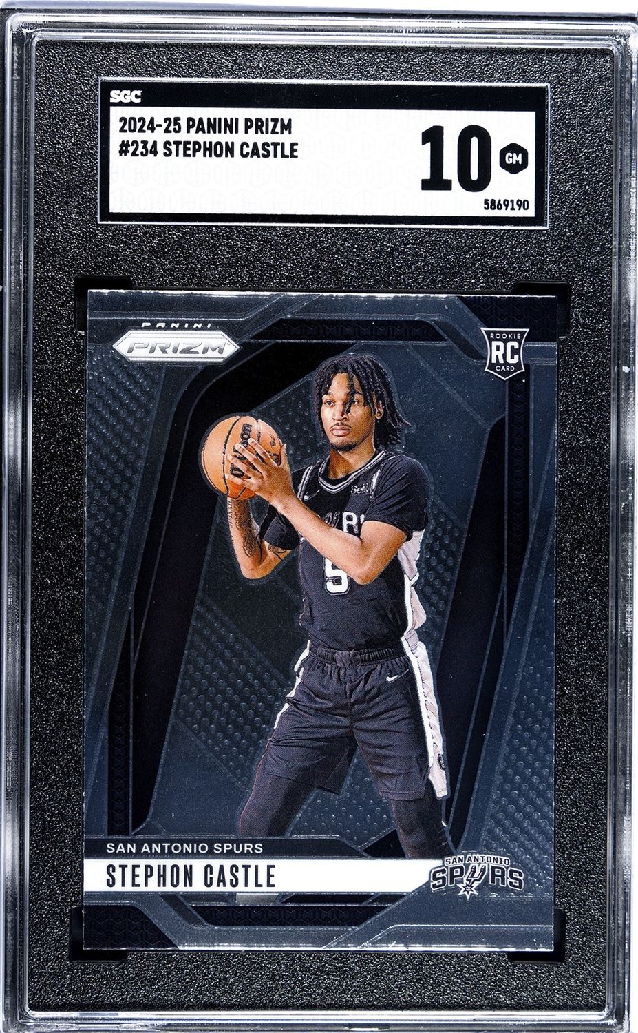 2024-25 Panini Prizm #234 Stephon Castle RC SGC 10