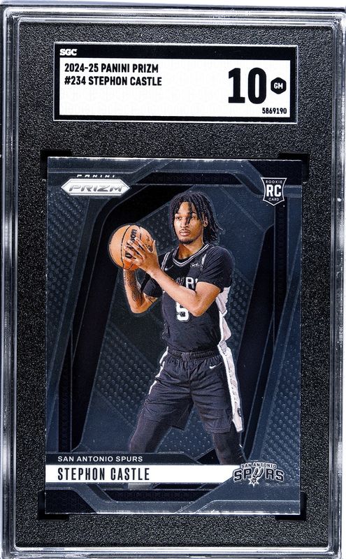 2024-25 Panini Prizm #234 Stephon Castle RC SGC 10
