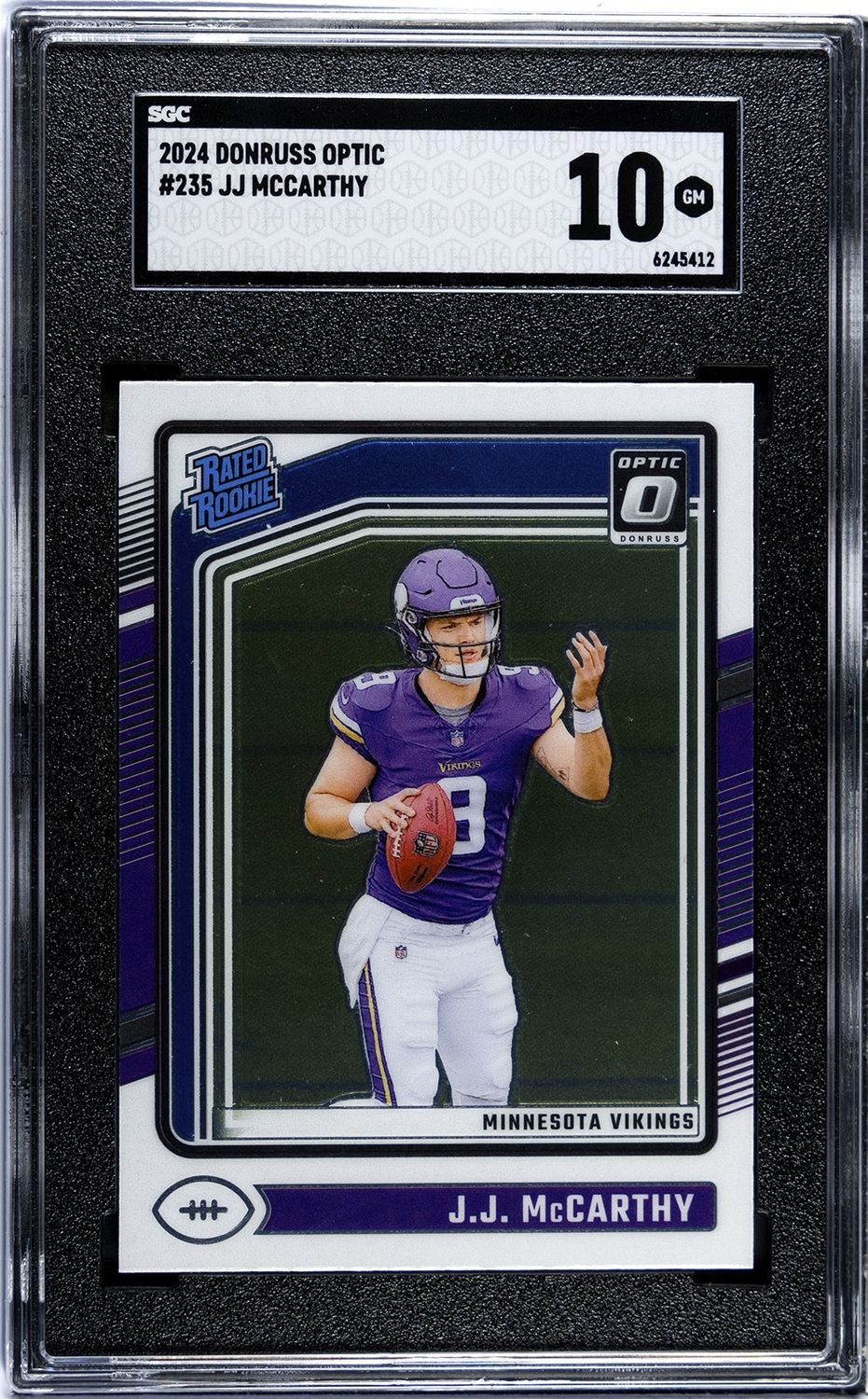 2024 Donruss Optic #235 JJ McCarthy RC SGC 10