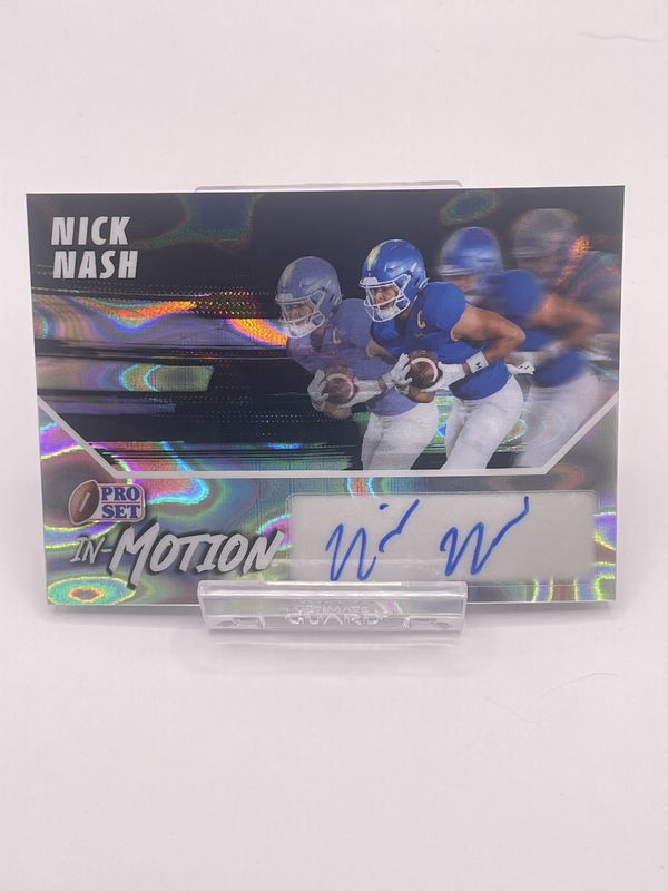 2025 Leaf Pro Set Metal #SMNN1 Nick Nash RC Auto /10 In-Motion