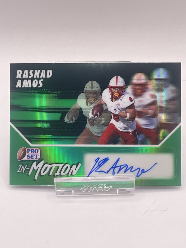2025 Leaf Pro Set Metal #SMRA1 Rashad Amos Auto /5 In-Motion