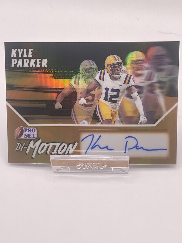 2025 Leaf Pro Set Metal #SMKP1 Kyle Parker Auto 1/1 Gold In-Motion