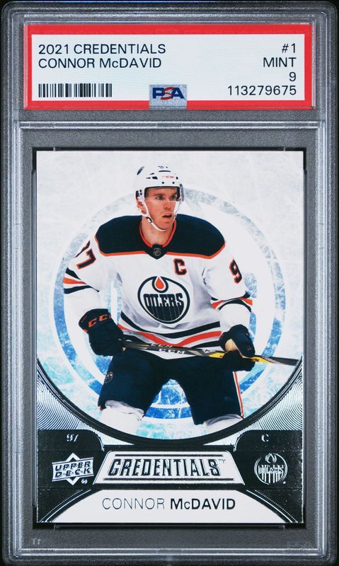 2021 Upper Deck Credentials #1 Connor McDavid PSA 9
