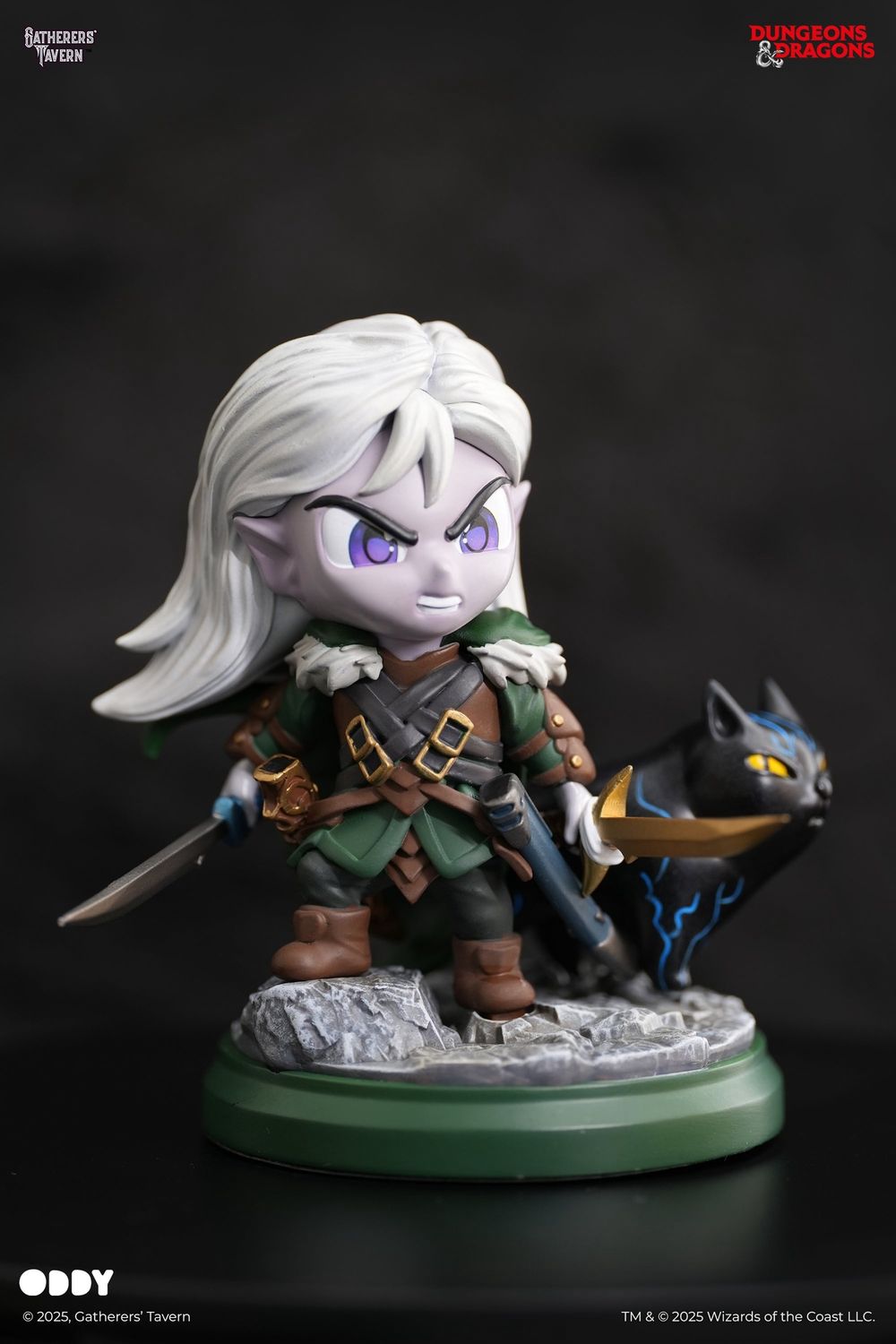 Gatherers' Tavern: Dungeons & Dragons - Drizzt Do'urden with Guenhwyvar ODDY Figure