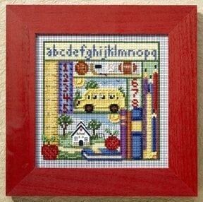 School Days by Mill Hill 2008 Autumn Series Buttons and Bead Kit Beaded cross stitch embroidery kit