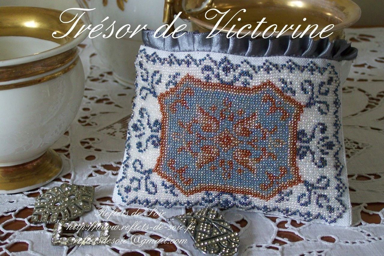 Trésor de Victorine (Victorine&#39;s treasure) by Reflets de Soie Beaded mini-kit Release March 2015