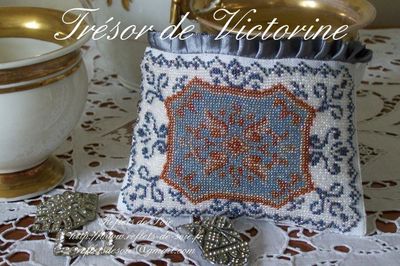 Trésor de Victorine (Victorine&#39;s treasure) by Reflets de Soie Beaded mini-kit Release March 2015