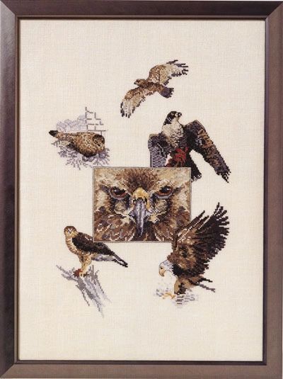 Birds of prey (Rovfugle) by Oehlenschläger Counted Cross Stitch kit