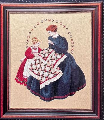 The Quiltmaker by Lavender &amp; Lace. Designer Marilyn Leavitt-Imblum Counted cross stitch pattern 1994