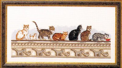 Cat culture (Kattekøkultur) by Oehlenschläger Counted Cross Stitch kit