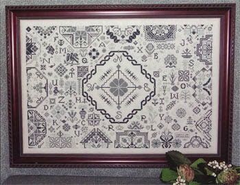 Quaker Compass by Rosewood Manor Design. Primitive cross stich pattern designer Karen Kluba released 2011