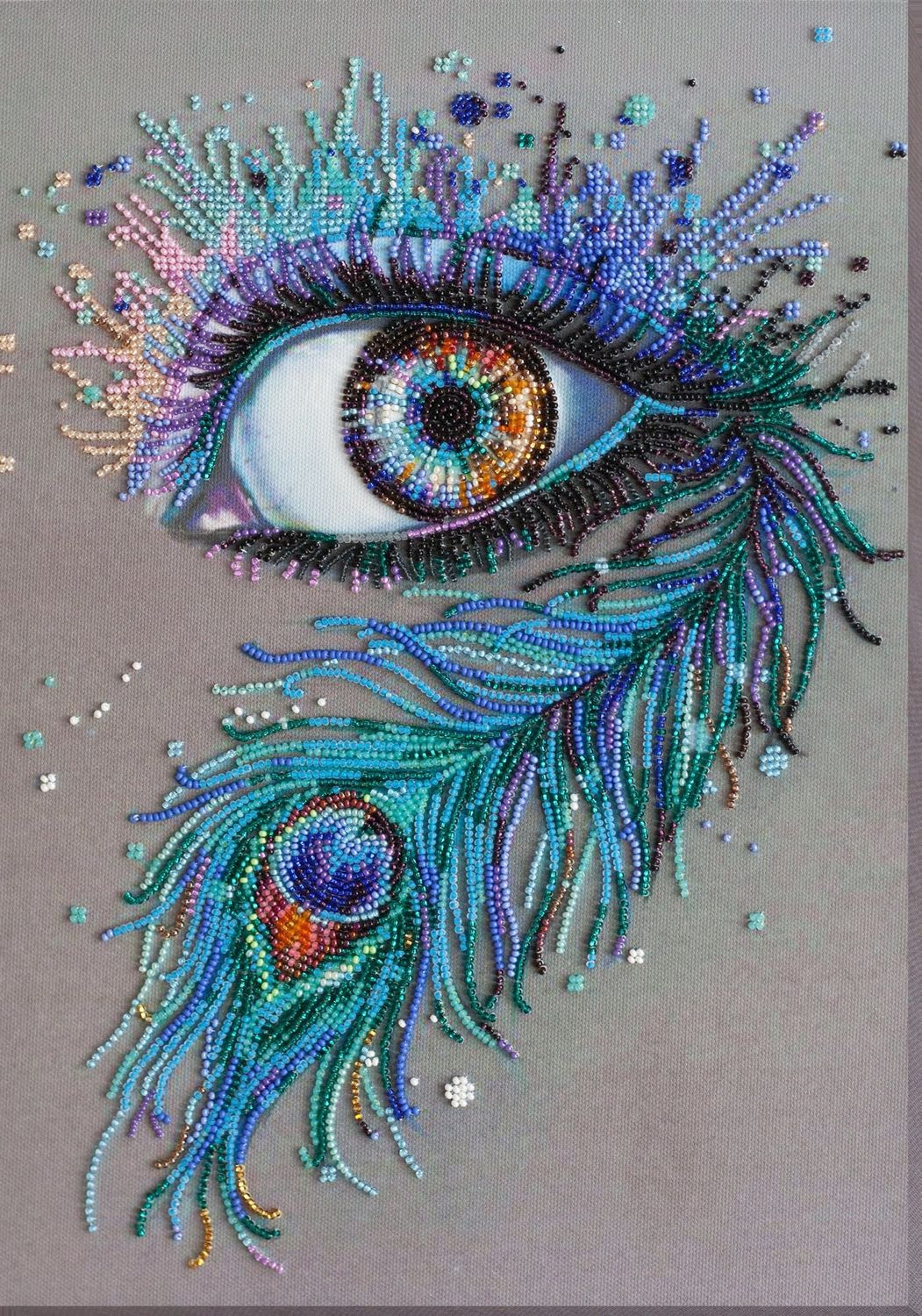 Royal gaze by Abris Art Deco Scenes Collection. Bead Embroidery Kit