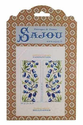 Bellflower composition by Sajou (France) Counted cross stitch pattern