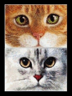 Cats - Tiger &amp; Kitty by Thea Gouverneur Counted Cross Stitch kit for cat lovers
