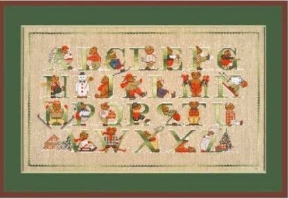 Bears Alphabet by Le Bonheur des Dames Counted cross stitch kit