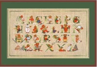 Bears Alphabet by Le Bonheur des Dames Counted cross stitch kit