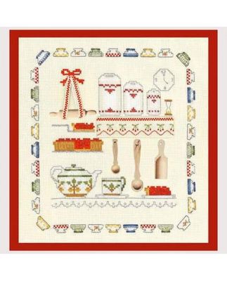 Kitchen accessories by Le Bonheur des Dames. Kitchen petit point Collection. Counted cross stitch kit