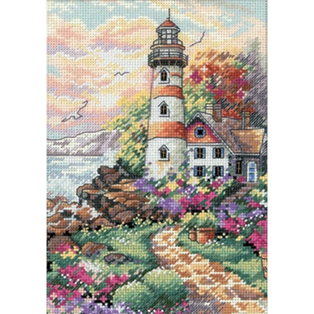 Beacon At Daybreak by Dimensions Gold Petites Collection 2020 Counted Cross Stitch Kit
