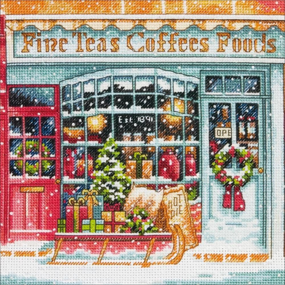 Coffee Shoppe by Dimensions Gold Petites Collection 2020 Designer Jim Mitchell Counted Cross Stitch Kit