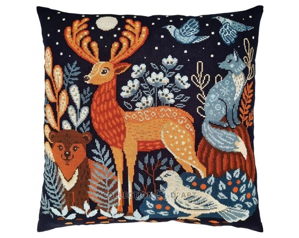 When the night falls by RTO 2024 Сounted Cross Stitch Kit. Great cushion design