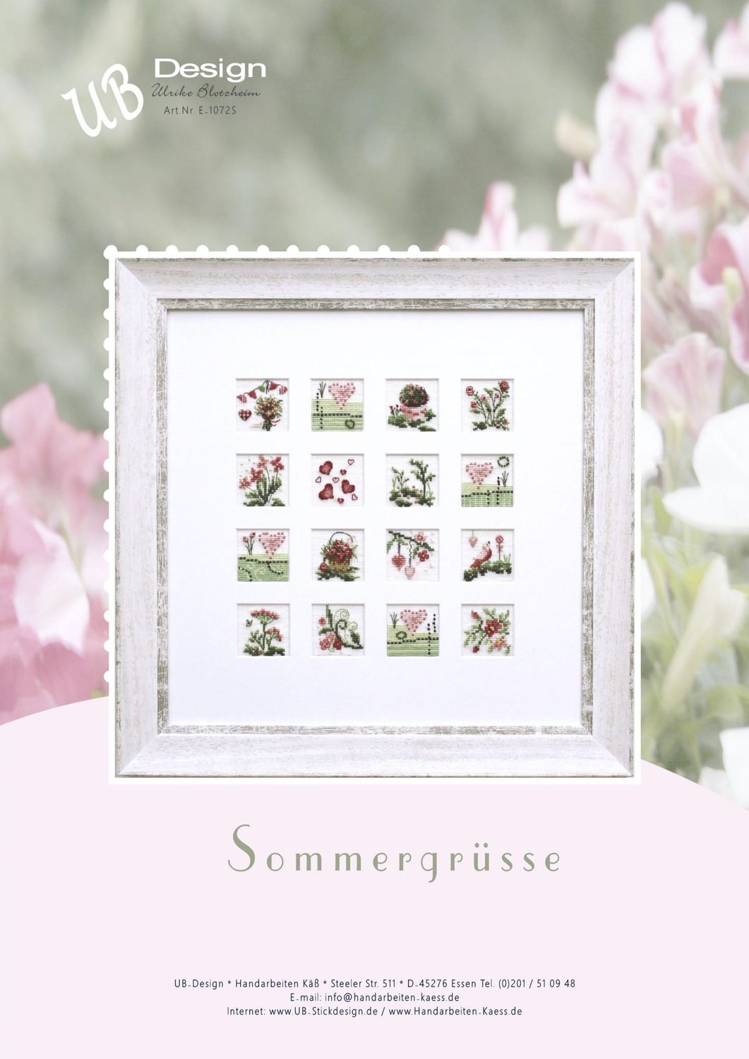 Sommergrüsse (Summer greetings) by UB-Design (Germany) Counted cross-stitch pattern