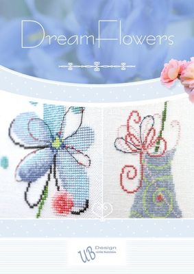 Dreamflowers Leaflet by UB-Design (Germany) Counted cross-stitch pattern
