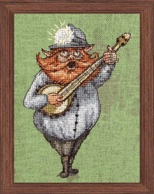 Le Kobold de Germanie (The Kobold of Germania) - Robin&#39;s Orchestra by Nimuë Designer Annaïck Chauvel Fairytale counted cross stitch pattern