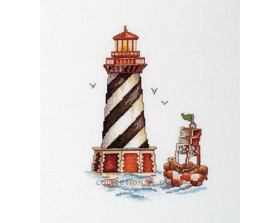 Lighthouse &quot;Seal bay&quot; by RTO. Сounted Cross Stitch Kit Sea Theme