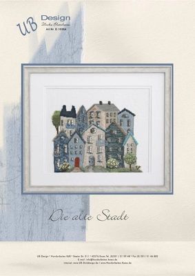 The old town (Die alte Stadt) by UB-Design (Germany) Counted cross-stitch pattern
