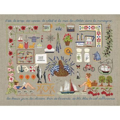 Summer by Le Bonheur des Dames. Season Collection. Counted cross stitch kit