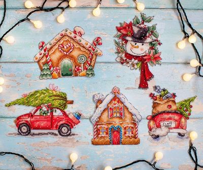 Christmas Toys Kit nr.4 by LETISTITCH Christmas Counted cross stitch kit on Plastic canvas 2022