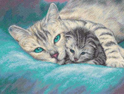 Tucked In by LETISTITCH Fine Collection Counted cross stitch kit 2021