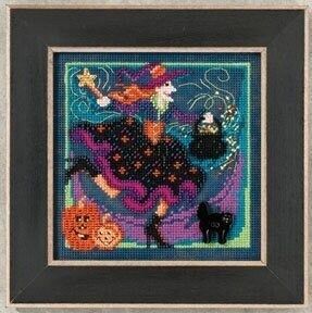 Magic Brew by Mill Hill. Autumn Series Buttons and Beads Kit 2012 Halloween beaded cross stitch embroidery kit