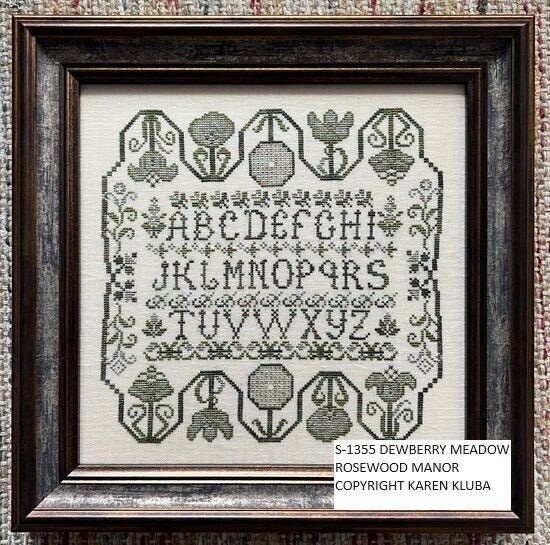 Dewberry Meadow by Rosewood Manor Design. Counted cross stitch pattern 2024