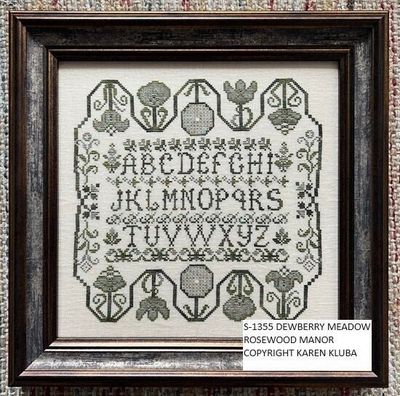 Dewberry Meadow by Rosewood Manor Design. Counted cross stitch pattern 2024