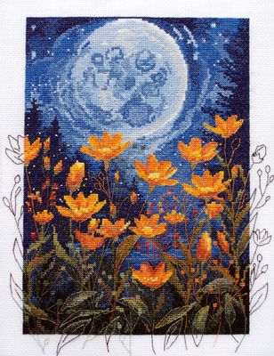 Night contrast by Abris Art. Deco Scenes Collection. Counted Cross Stitch Kit