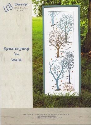 Walk in the forest (Spaziergang im Wald) by UB-Design (Germany) Counted cross-stitch pattern