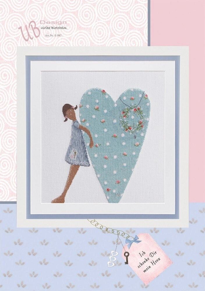 Ich schenke Dir mein Herz (I give you my heart) by UB-Design (Germany) Counted cross-stitch pattern
