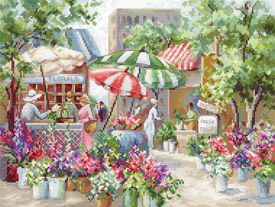 Flower Market by LETISTITCH Counted cross stitch kit